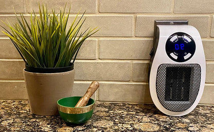 Portable Space Heater with 1500W Rapid Heating and Adjustable Thermostat, for 350 Sq Ft