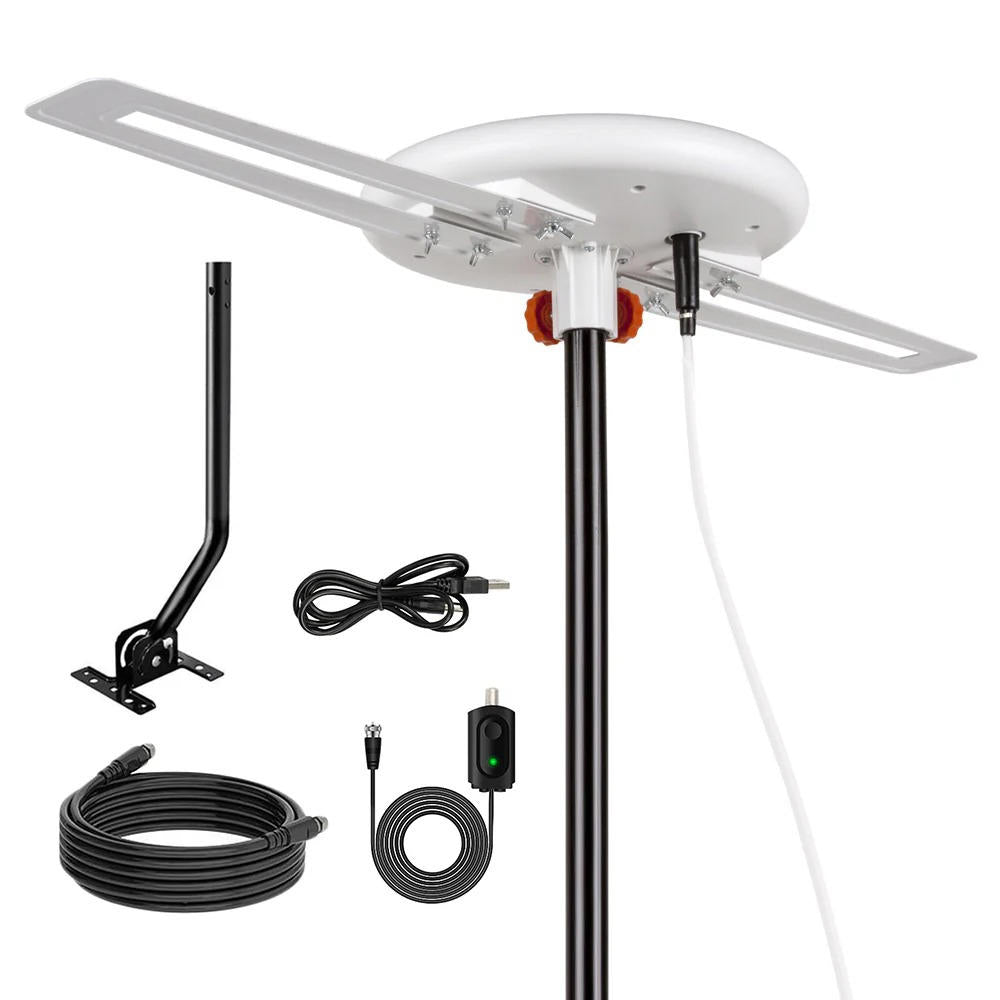 HDTV Antenna with Omnidirectional Reception and Interference Filter, USB/AC Power Zolana