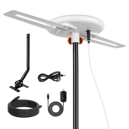 HDTV Antenna with Omnidirectional Reception and Interference Filter, USB/AC Power Zolana