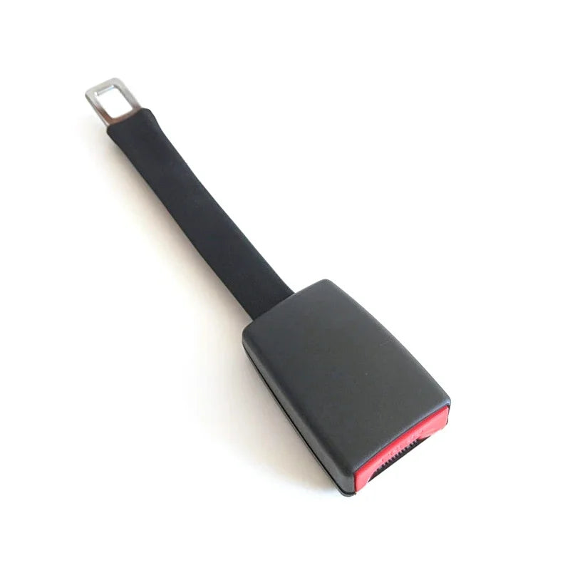 Seat Belt Extender with Rigid Stem and 11-Inch Length, Reinforced Locking Tongue