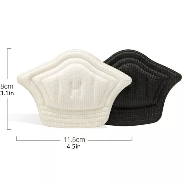 Non Slip Heel Grips with Cushioned Foam and Trim-to-Fit Strip, Adhesive Backing