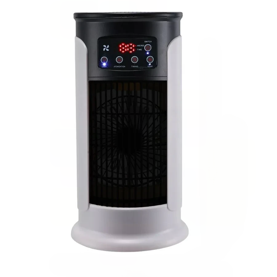 Portable Air Cooler with Windowless Operation and Built-In 300ml Tank, Quiet Timer