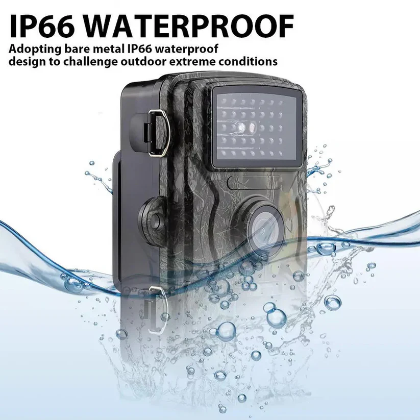 Trail Camera with Night Vision and 16MP Photos, 1080P HD Video, No Glow IR