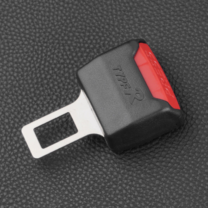 Seat Belt Extender Pair with Secure Locking and Curved Profile, Fits Most Buckles