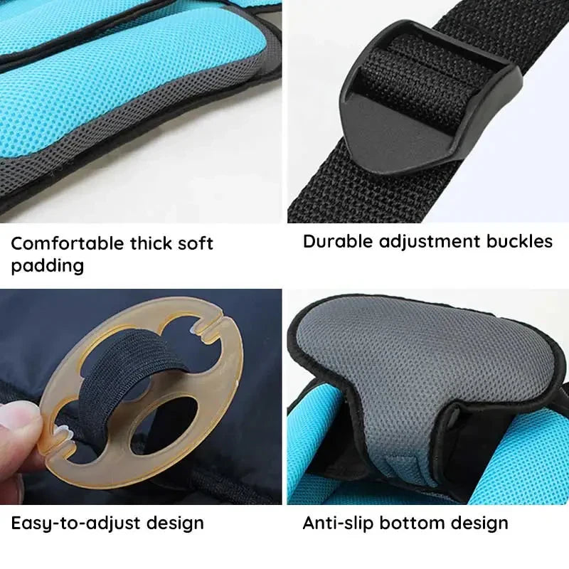 Car Seat Cushion for Kids with 5-Point Harness and Breathable Mesh, Non-Slip Zolana