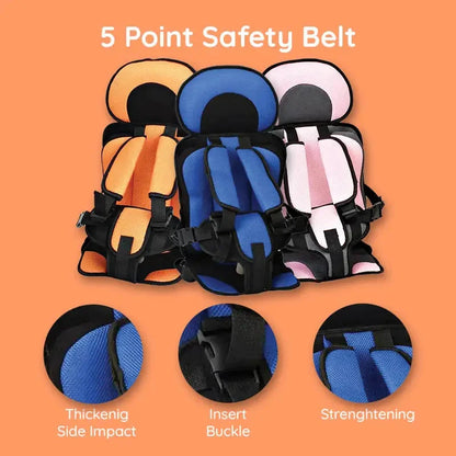 Car Seat Cushion for Kids with 5-Point Harness and Breathable Mesh, Non-Slip Zolana