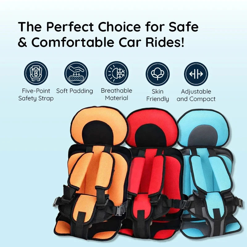 Car Seat Cushion for Kids with 5-Point Harness and Breathable Mesh, Non-Slip Zolana