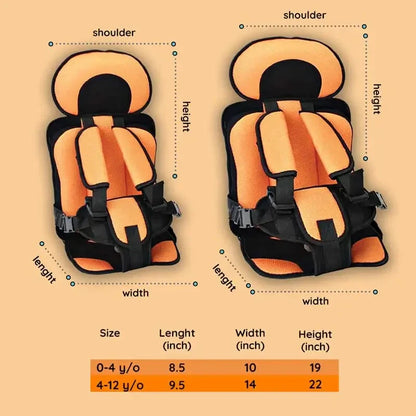Car Seat Cushion for Kids with 5-Point Harness and Breathable Mesh, Non-Slip Zolana