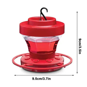 Hummingbird Feeder with Ant Moat and Perches, 16oz Clear Reservoir Zolana