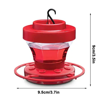 Hummingbird Feeder with Ant Moat and Eight Feeding Ports, 16oz Clear Reservoir