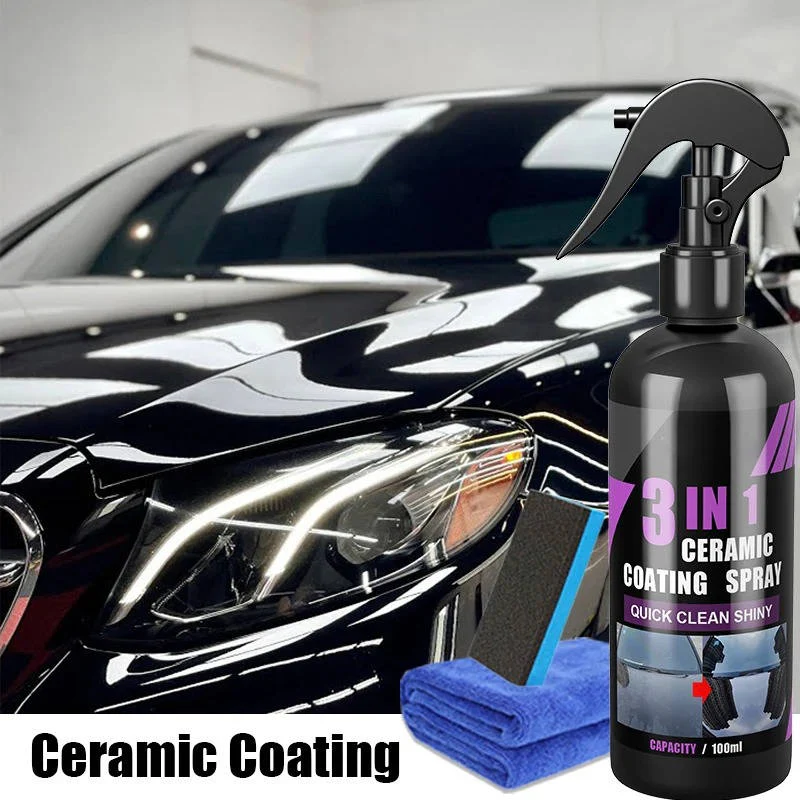 Nano Ceramic Car Coating with Hydrophobic Protection and UV Defense, Up to 12-Month Gloss