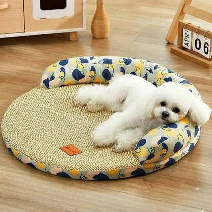 Dog Mat Cooling Bed, Bedding for Dogs Big, Cushion Beds Cats Fluffy Pet Supplies, Accessories Puppy Sofa