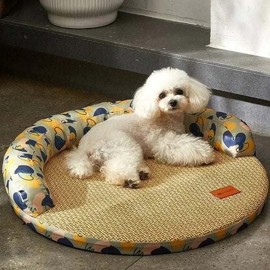 Dog Mat Cooling Bed, Bedding for Dogs Big, Cushion Beds Cats Fluffy Pet Supplies, Accessories Puppy Sofa