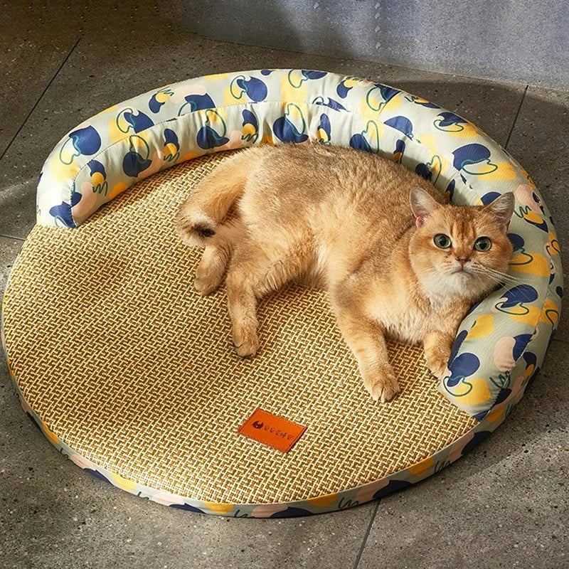 Dog Mat Cooling Bed, Bedding for Dogs Big, Cushion Beds Cats Fluffy Pet Supplies, Accessories Puppy Sofa