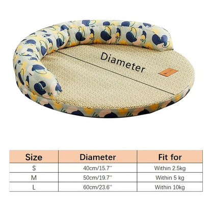 Dog Mat Cooling Bed, Bedding for Dogs Big, Cushion Beds Cats Fluffy Pet Supplies, Accessories Puppy Sofa