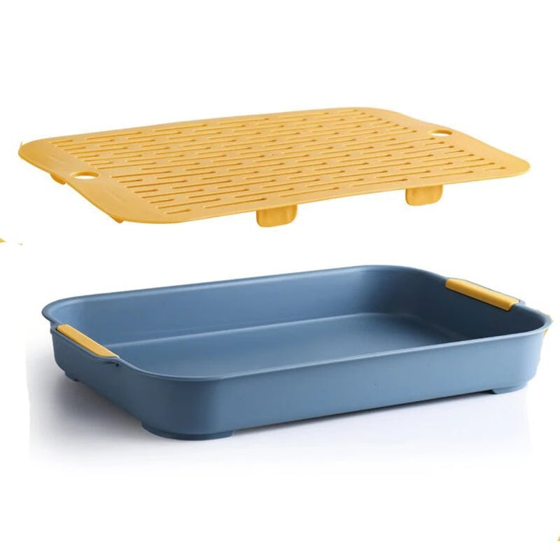 Corner Toilet Antiturnover Litter Box: Small Pet Cleaning Supplies