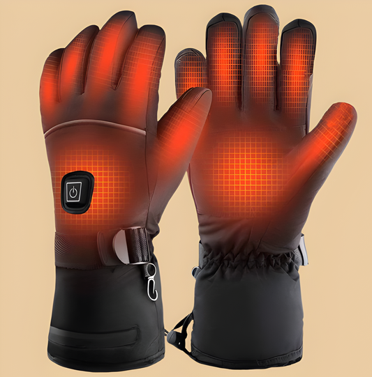 Heated Gloves with Rapid Heat-Up and Rechargeable Battery, Water Resistant