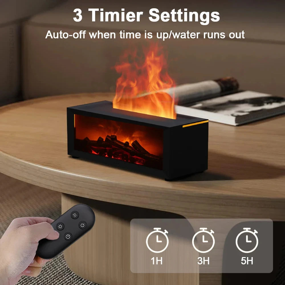 Humidifier and Air Purifier with Flame Effect, Aromatherapy Diffuser, 1.3L Tank Zolana