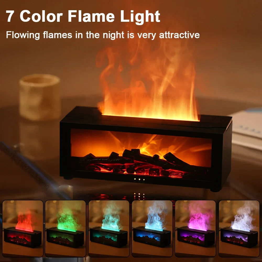 Humidifier and Air Purifier with Flame Effect, Aromatherapy Diffuser, 1.3L Tank Zolana