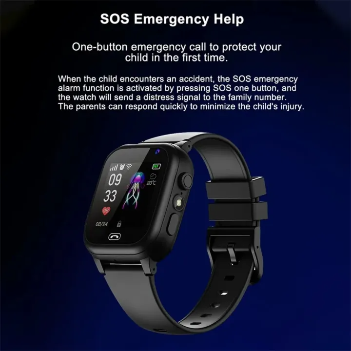 Kids GPS Smartwatch with Real-Time Location and Two-Way Calling, 1.3-Inch Touchscreen