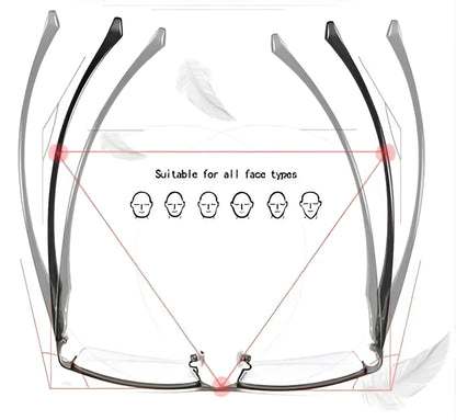 Progressive Photochromic Glasses with Blue-Light Filter and Lightweight Black Frame Zolana