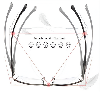 Progressive Glasses with Fast Light-Adaptive Lenses and Blue-Light Filter, UV Protection