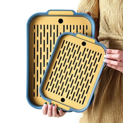 Corner Toilet Antiturnover Litter Box: Small Pet Cleaning Supplies