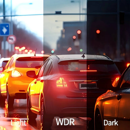 Four-Channel Dash Cam with Night Vision and WiFi, Front 1080P