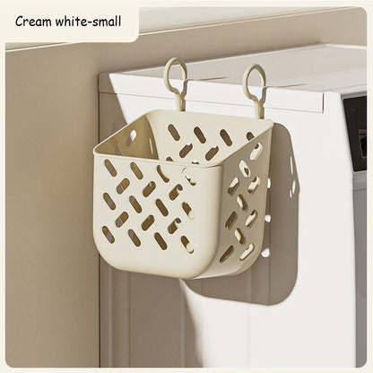 Large Folding Storage Basket, Wall-Mounted & Portable Hamper with Removable Liner Bag, Space-Saving Fabric Laundry