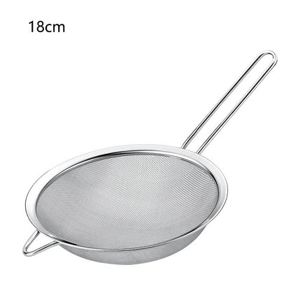 Stainless Steel Oil Strainer with Fine Wire Mesh Essential Baking & Frying Kitchen Tool