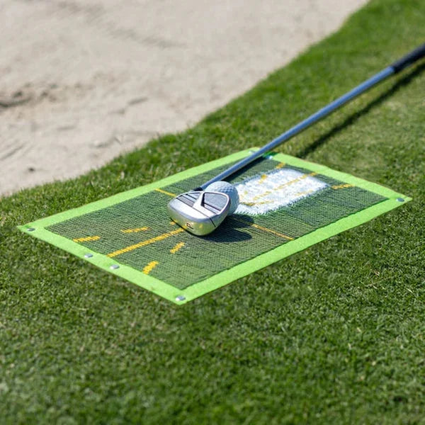 Golf Training Mat with Divot Feedback Surface, Portable for Irons and Wedges