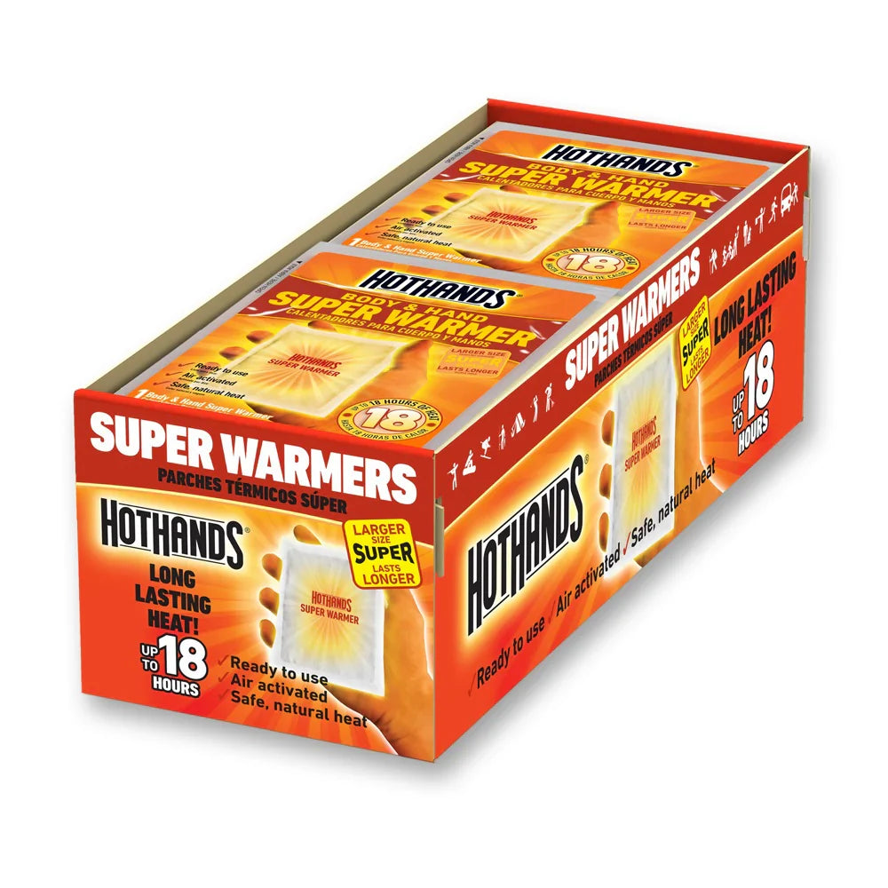 Hand And Body Warmers with 18-Hour Heat and Extra-Large Size, 40 Count
