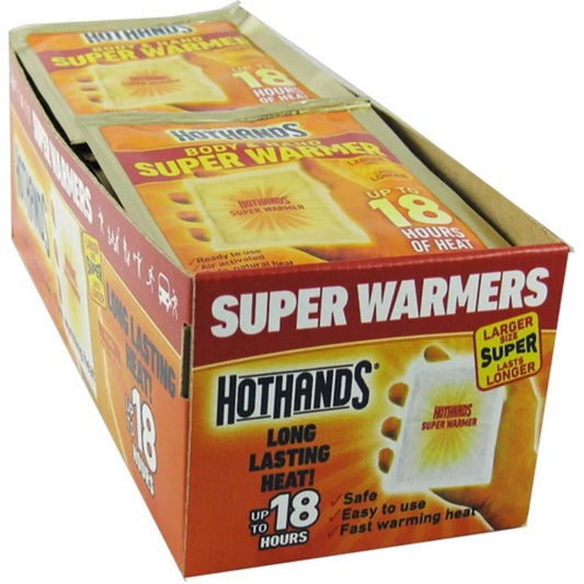 Hand And Body Warmers with 18-Hour Heat and Extra-Large Size, 40 Count