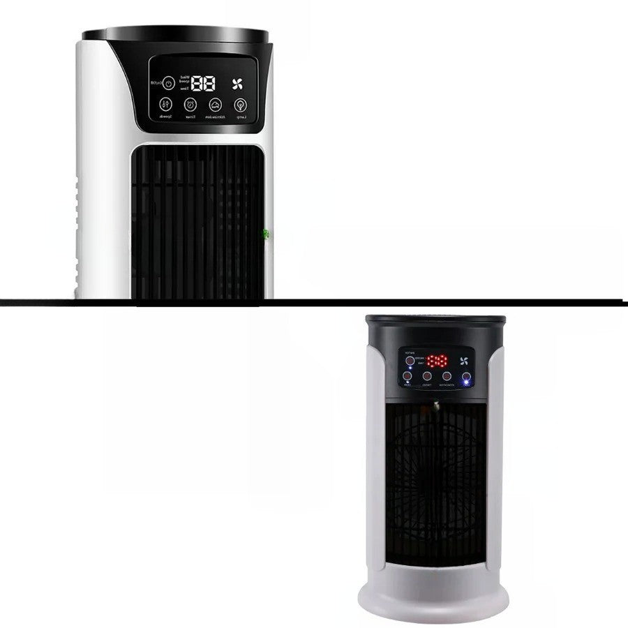 Portable Air Cooler with Windowless Operation and Built-In 300ml Tank, Quiet Timer