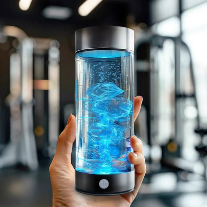 Hydrogen Water Generator Bottle with USB Recharge and One-Button Operation, 300ml Zolana