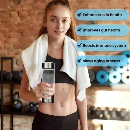 Hydrogen-Rich Water Bottle with USB Rechargeable Battery and One-Button Use, 300ml