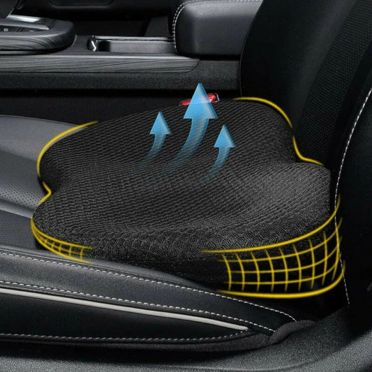 Car Seat Cushion with 3.5in Memory Foam and Contoured Support for Short Drivers Zolana