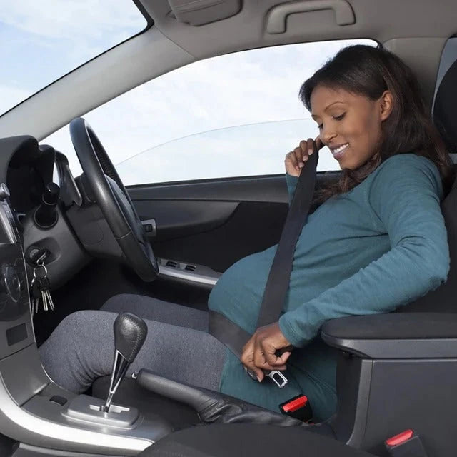 Seat Belt Extender with Plated Tongue and Durable Polymer, 2-Pack for 3-Point Buckles Zolana