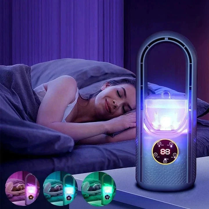 Portable Air Conditioner with Bladeless Design and Quiet Operation, Compact for Small Rooms Zolana