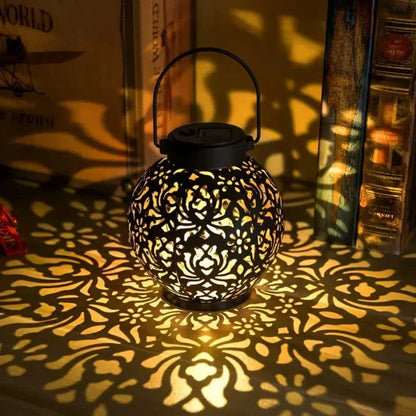 Solar LED Pendant Light with Remote Control and Dimmable Brightness, Weatherproof