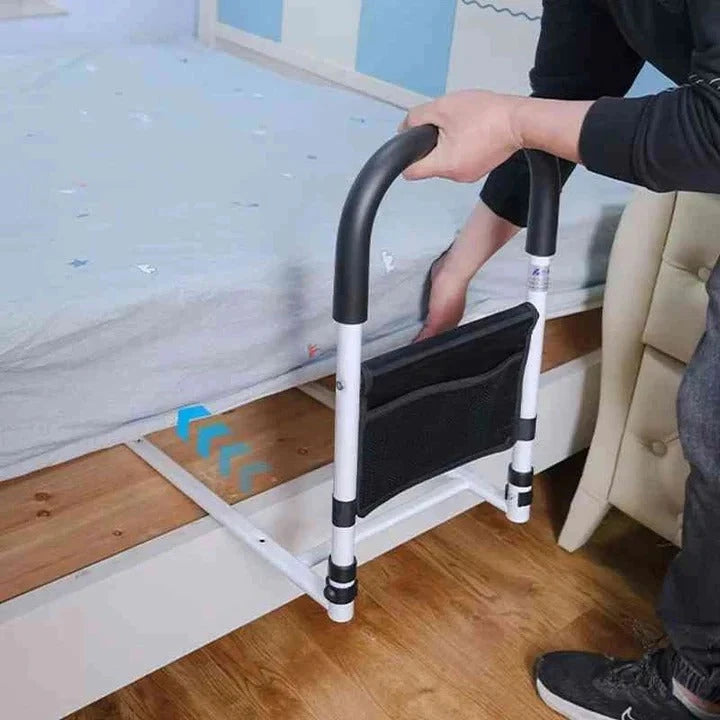 Bed Safety Rail with Foam-Padded Grip and Adjustable Anchor Straps, Tool-Free Installation Zolana
