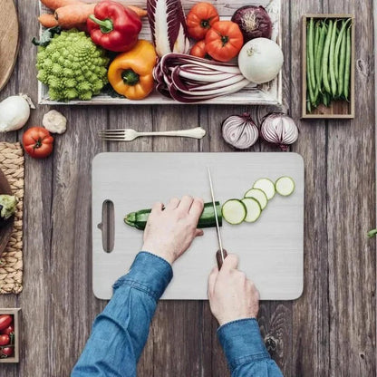 Cutting Board with Metal-Infused Nonporous Surface and Slim Hanging Slot, Dishwasher Safe Zolana