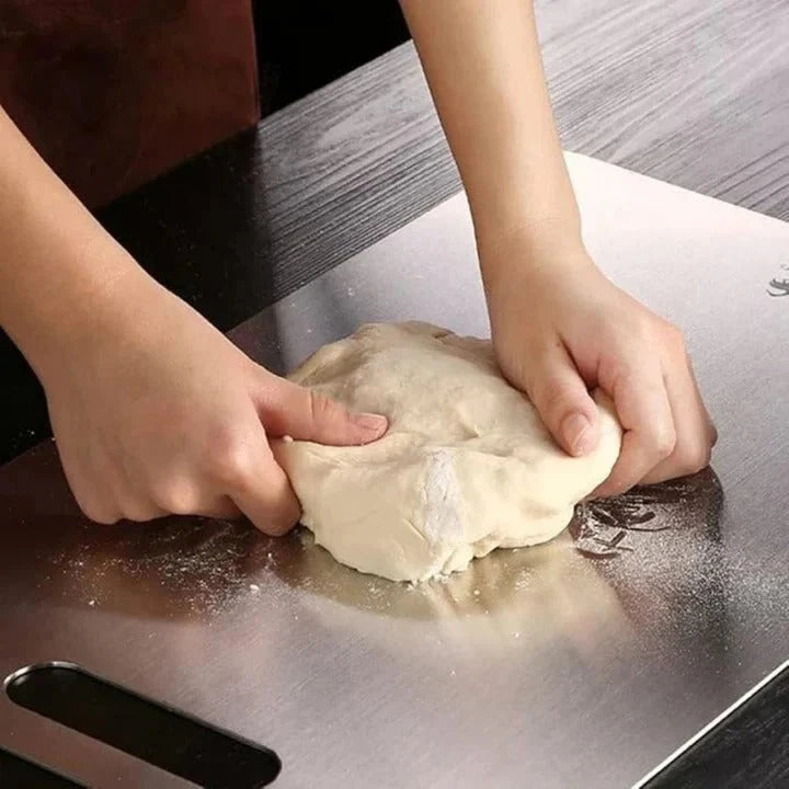 Cutting Board with Metal-Infused Nonporous Surface and Slim Hanging Slot, Dishwasher Safe Zolana
