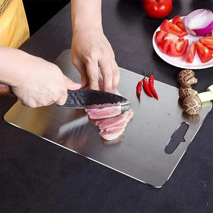 Cutting Board with Metal-Infused Nonporous Surface and Slim Hanging Slot, Dishwasher Safe Zolana