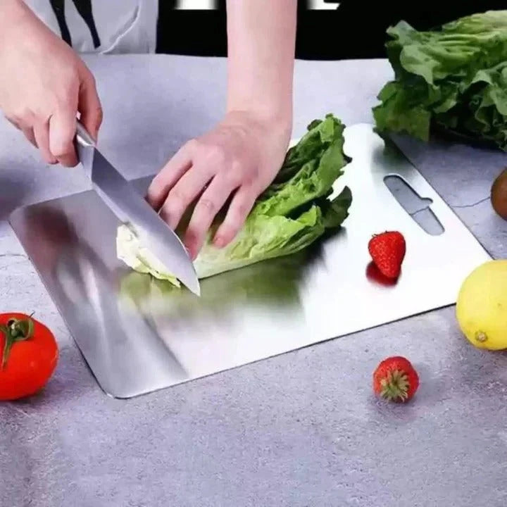 Cutting Board with Metal-Infused Nonporous Surface and Slim Hanging Slot, Dishwasher Safe Zolana