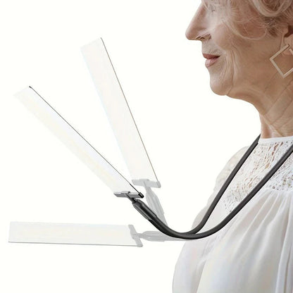 Desktop Magnifier with Flexible Gooseneck and Weighted Non-Slip Base, 100mm Lens