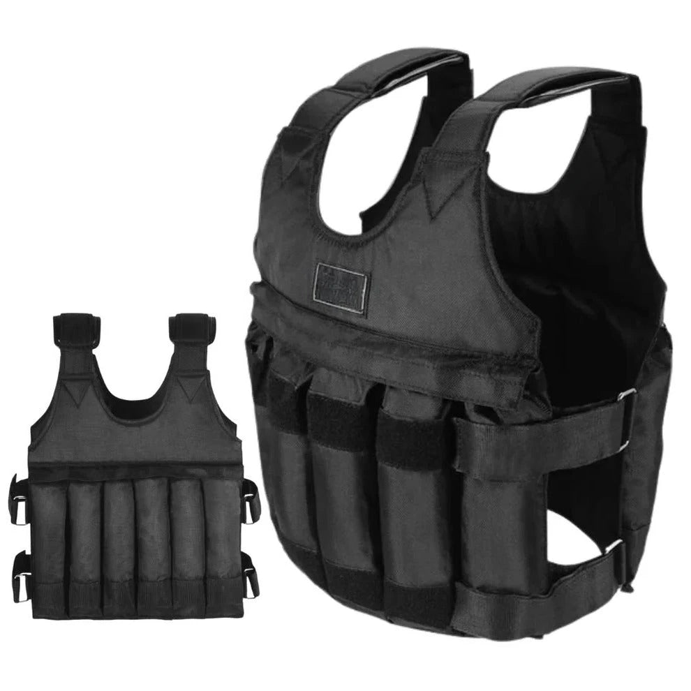 Adjustable Weighted Vest with Removable Pouches and Ergonomic Straps, 110 lb Capacity Zolana