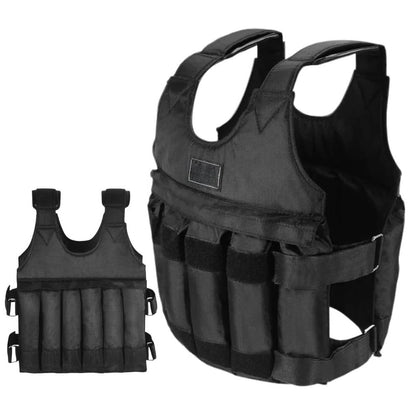 Adjustable Weighted Vest with Removable Weight Pouches and Secure Fit, Up to 110 Lbs