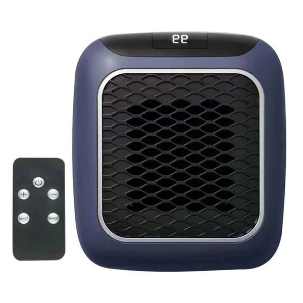 Plug-In Ceramic Space Heater with LED Thermostat and 12-Hour Timer, 800W Zolana