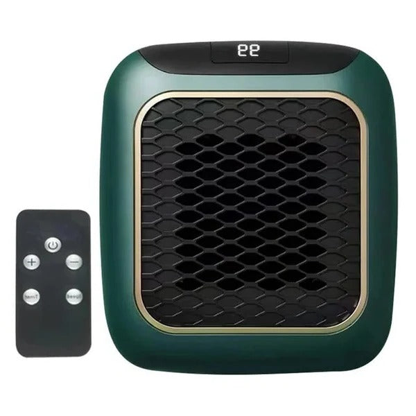 Plug-In Ceramic Space Heater with LED Thermostat and 12-Hour Timer, 800W Zolana
